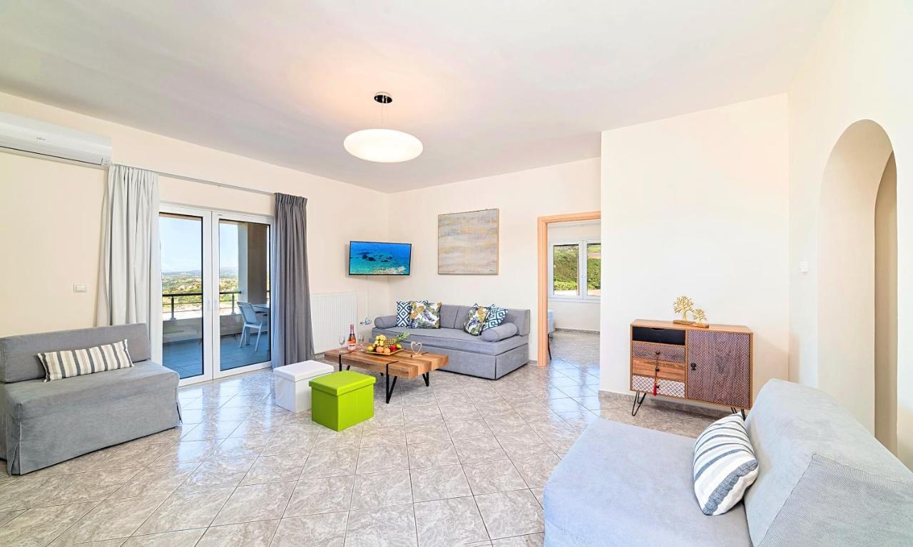 Villa Di Giorgio Heated Pool Kournas Экстерьер фото